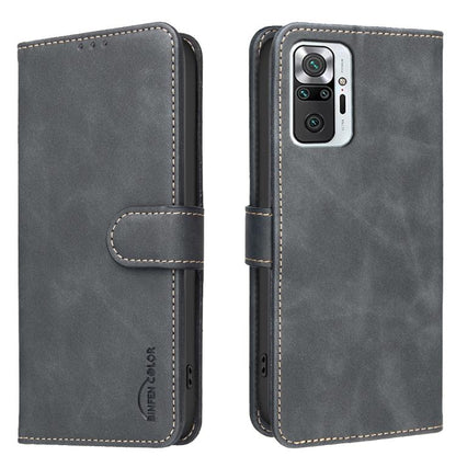 Solid Color Calfskin Texture RFID Vegan Leather Phone Case, For Redmi Note 12 5G Global / Poco X5, For Redmi Note 11 Pro / 11 Pro 5G Global, For Redmi 10 / 10 2022 / Note 11 4G, For Redmi Note 10 4G / Note 10S, For Redmi Note 10 Pro / 10 Pro Max