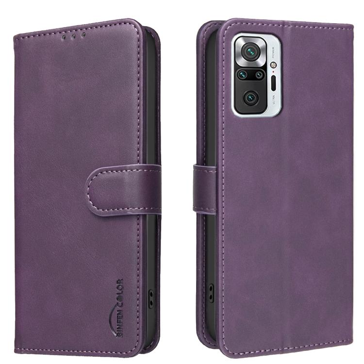 Solid Color Calfskin Texture RFID Vegan Leather Phone Case, For Redmi Note 12 5G Global / Poco X5, For Redmi Note 11 Pro / 11 Pro 5G Global, For Redmi 10 / 10 2022 / Note 11 4G, For Redmi Note 10 4G / Note 10S, For Redmi Note 10 Pro / 10 Pro Max