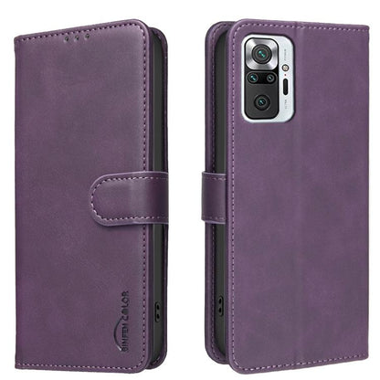 Solid Color Calfskin Texture RFID Vegan Leather Phone Case, For Redmi Note 12 5G Global / Poco X5, For Redmi Note 11 Pro / 11 Pro 5G Global, For Redmi 10 / 10 2022 / Note 11 4G, For Redmi Note 10 4G / Note 10S, For Redmi Note 10 Pro / 10 Pro Max