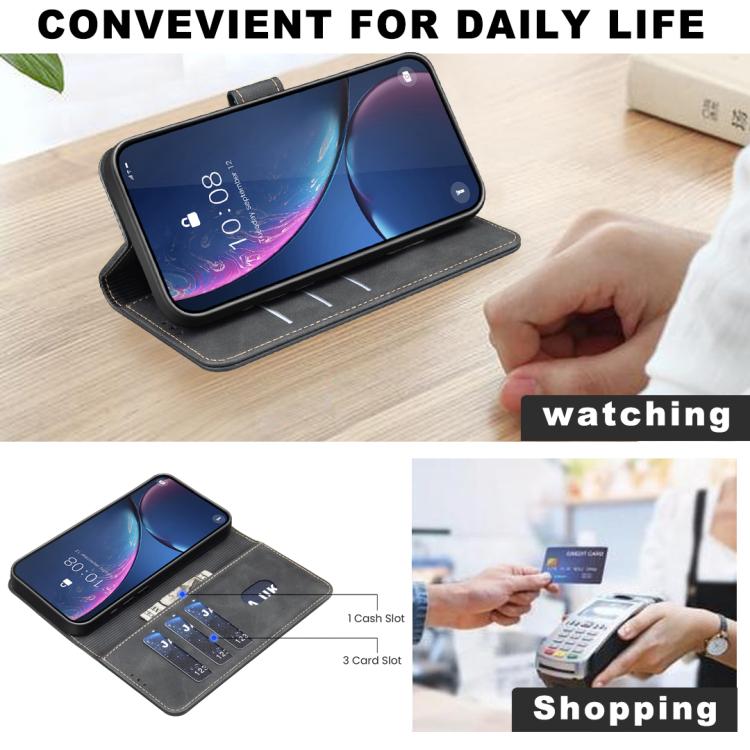 Solid Color Calfskin Texture RFID Vegan Leather Phone Case, For Redmi Note 11 / 11S / 12S Global, For Redmi Note 12 4G Global, For Redmi Note 12 Pro+ Global, For Redmi Note 12 Pro Global / Poco X5 Pro, For Redmi Note 12 5G Global / Poco X5             ...