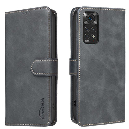 Solid Color Calfskin Texture RFID Vegan Leather Phone Case, For Redmi Note 11 / 11S / 12S Global, For Redmi Note 12 4G Global, For Redmi Note 12 Pro+ Global, For Redmi Note 12 Pro Global / Poco X5 Pro, For Redmi Note 12 5G Global / Poco X5             ...