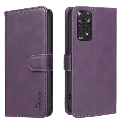 Solid Color Calfskin Texture RFID Vegan Leather Phone Case, For Redmi Note 11 / 11S / 12S Global, For Redmi Note 12 4G Global, For Redmi Note 12 Pro+ Global, For Redmi Note 12 Pro Global / Poco X5 Pro, For Redmi Note 12 5G Global / Poco X5             ...
