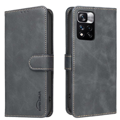 Solid Color Calfskin Texture RFID Vegan Leather Phone Case, For Redmi Note 12 5G Global / Poco X5, For Redmi Note 11 Pro / 11 Pro 5G Global, For Redmi 10 / 10 2022 / Note 11 4G, For Redmi Note 10 4G / Note 10S, For Redmi Note 10 Pro / 10 Pro Max