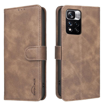 Solid Color Calfskin Texture RFID Vegan Leather Phone Case, For Redmi Note 12 5G Global / Poco X5, For Redmi Note 11 Pro / 11 Pro 5G Global, For Redmi 10 / 10 2022 / Note 11 4G, For Redmi Note 10 4G / Note 10S, For Redmi Note 10 Pro / 10 Pro Max