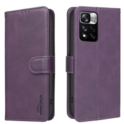 Solid Color Calfskin Texture RFID Vegan Leather Phone Case, For Redmi Note 12 5G Global / Poco X5, For Redmi Note 11 Pro / 11 Pro 5G Global, For Redmi 10 / 10 2022 / Note 11 4G, For Redmi Note 10 4G / Note 10S, For Redmi Note 10 Pro / 10 Pro Max