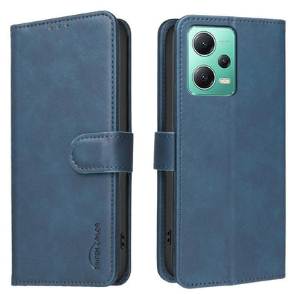 Solid Color Calfskin Texture RFID Vegan Leather Phone Case, For Redmi Note 11 / 11S / 12S Global, For Redmi Note 12 4G Global, For Redmi Note 12 Pro+ Global, For Redmi Note 12 Pro Global / Poco X5 Pro, For Redmi Note 12 5G Global / Poco X5             ...