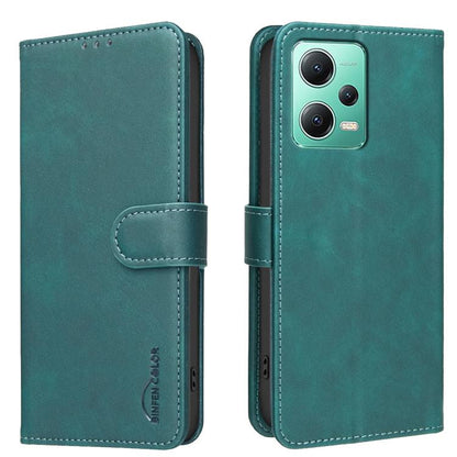 Solid Color Calfskin Texture RFID Vegan Leather Phone Case, For Redmi Note 11 / 11S / 12S Global, For Redmi Note 12 4G Global, For Redmi Note 12 Pro+ Global, For Redmi Note 12 Pro Global / Poco X5 Pro, For Redmi Note 12 5G Global / Poco X5             ...