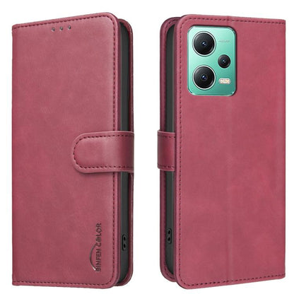 Solid Color Calfskin Texture RFID Vegan Leather Phone Case, For Redmi Note 11 / 11S / 12S Global, For Redmi Note 12 4G Global, For Redmi Note 12 Pro+ Global, For Redmi Note 12 Pro Global / Poco X5 Pro, For Redmi Note 12 5G Global / Poco X5             ...