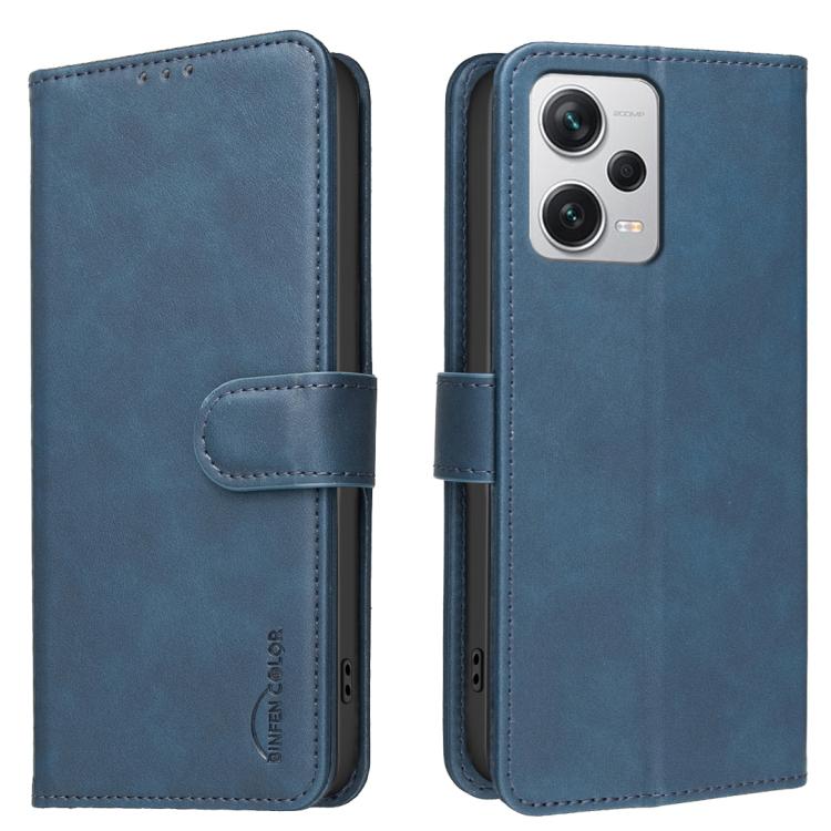 Solid Color Calfskin Texture RFID Vegan Leather Phone Case, For Redmi Note 11 / 11S / 12S Global, For Redmi Note 12 4G Global, For Redmi Note 12 Pro+ Global, For Redmi Note 12 Pro Global / Poco X5 Pro, For Redmi Note 12 5G Global / Poco X5             ...