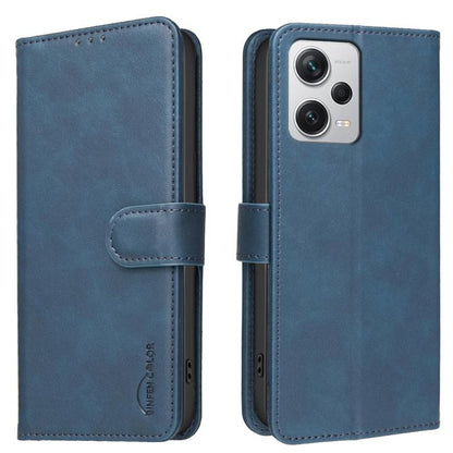 Solid Color Calfskin Texture RFID Vegan Leather Phone Case, For Redmi Note 11 / 11S / 12S Global, For Redmi Note 12 4G Global, For Redmi Note 12 Pro+ Global, For Redmi Note 12 Pro Global / Poco X5 Pro, For Redmi Note 12 5G Global / Poco X5             ...