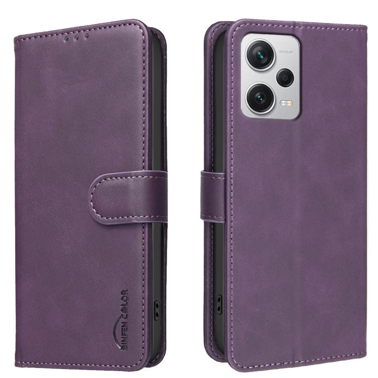 Solid Color Calfskin Texture RFID Vegan Leather Phone Case, For Redmi Note 11 / 11S / 12S Global, For Redmi Note 12 4G Global, For Redmi Note 12 Pro+ Global, For Redmi Note 12 Pro Global / Poco X5 Pro, For Redmi Note 12 5G Global / Poco X5             ...
