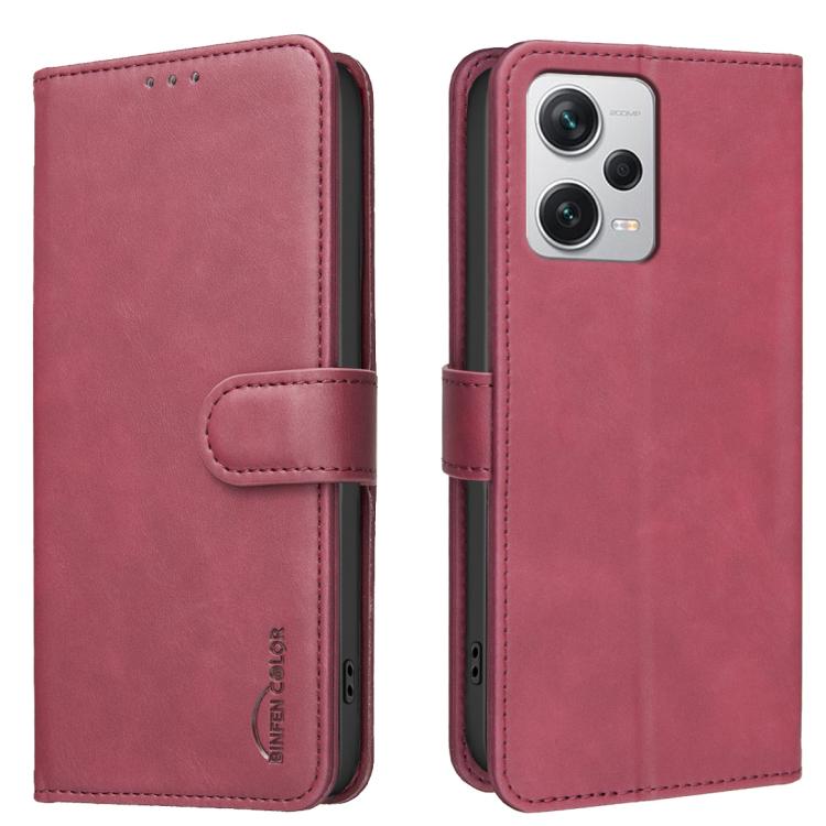 Solid Color Calfskin Texture RFID Vegan Leather Phone Case, For Redmi Note 11 / 11S / 12S Global, For Redmi Note 12 4G Global, For Redmi Note 12 Pro+ Global, For Redmi Note 12 Pro Global / Poco X5 Pro, For Redmi Note 12 5G Global / Poco X5             ...