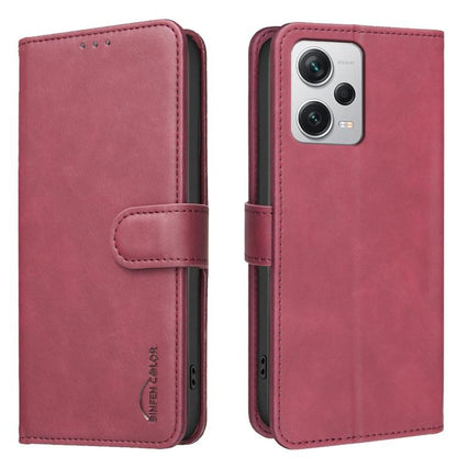 Solid Color Calfskin Texture RFID Vegan Leather Phone Case, For Redmi Note 11 / 11S / 12S Global, For Redmi Note 12 4G Global, For Redmi Note 12 Pro+ Global, For Redmi Note 12 Pro Global / Poco X5 Pro, For Redmi Note 12 5G Global / Poco X5             ...