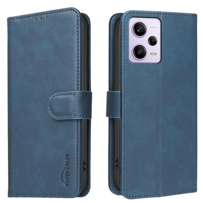 Solid Color Calfskin Texture RFID Vegan Leather Phone Case, For Redmi Note 11 / 11S / 12S Global, For Redmi Note 12 4G Global, For Redmi Note 12 Pro+ Global, For Redmi Note 12 Pro Global / Poco X5 Pro, For Redmi Note 12 5G Global / Poco X5             ...