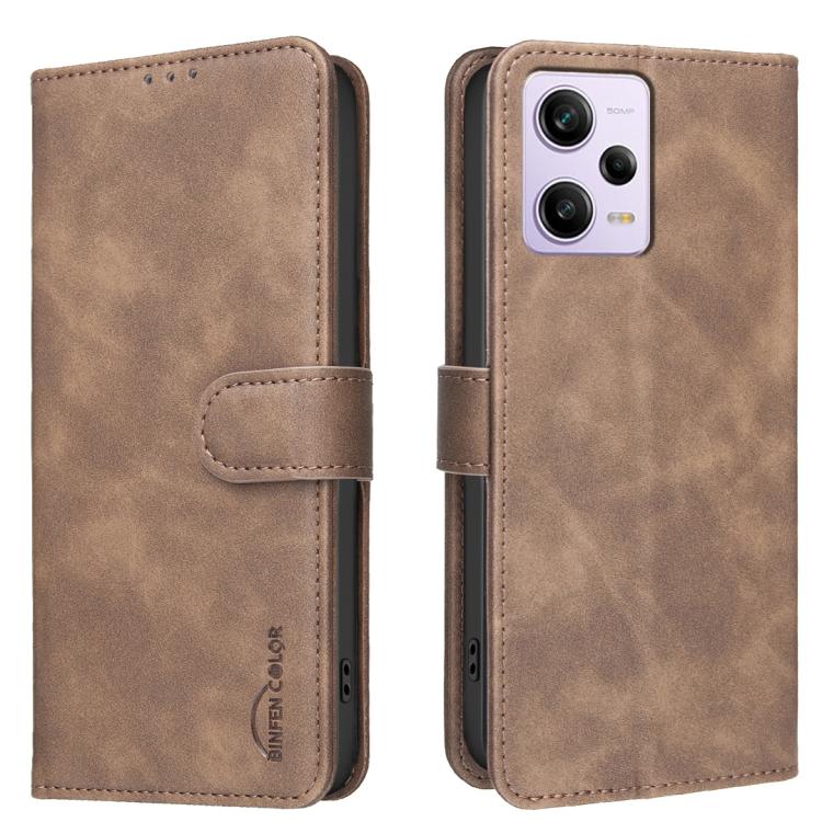 Solid Color Calfskin Texture RFID Vegan Leather Phone Case, For Redmi Note 11 / 11S / 12S Global, For Redmi Note 12 4G Global, For Redmi Note 12 Pro+ Global, For Redmi Note 12 Pro Global / Poco X5 Pro, For Redmi Note 12 5G Global / Poco X5             ...