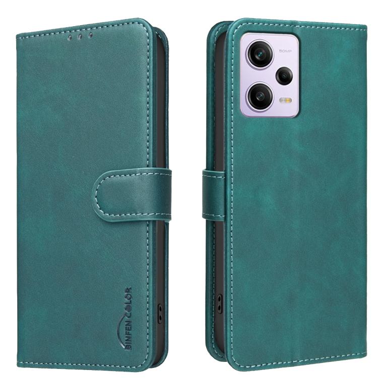 Solid Color Calfskin Texture RFID Vegan Leather Phone Case, For Redmi Note 11 / 11S / 12S Global, For Redmi Note 12 4G Global, For Redmi Note 12 Pro+ Global, For Redmi Note 12 Pro Global / Poco X5 Pro, For Redmi Note 12 5G Global / Poco X5             ...