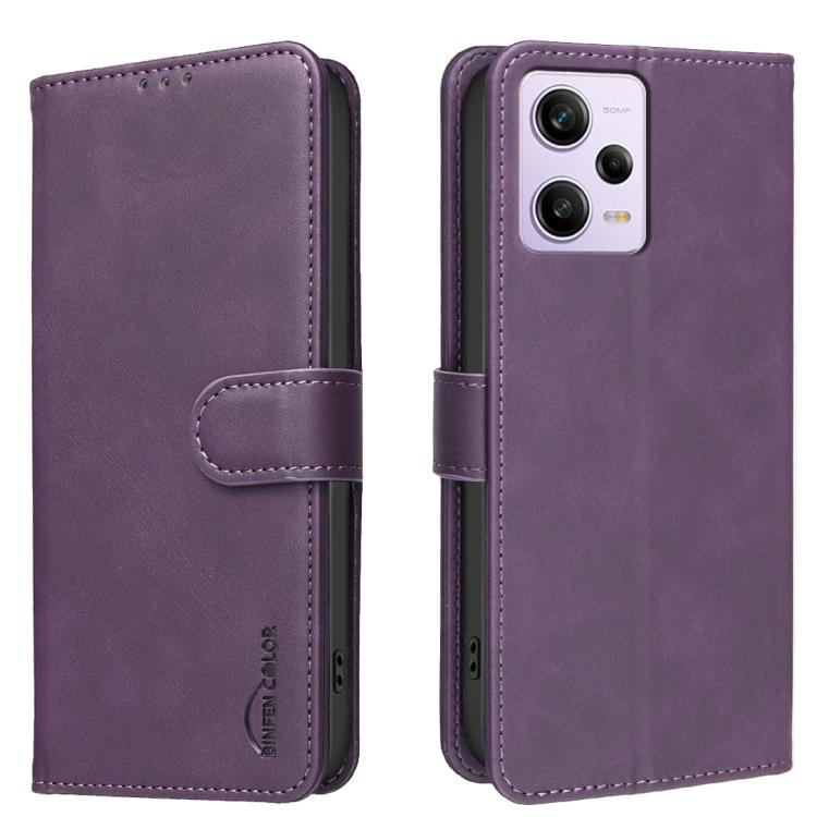 Solid Color Calfskin Texture RFID Vegan Leather Phone Case, For Redmi Note 11 / 11S / 12S Global, For Redmi Note 12 4G Global, For Redmi Note 12 Pro+ Global, For Redmi Note 12 Pro Global / Poco X5 Pro, For Redmi Note 12 5G Global / Poco X5             ...
