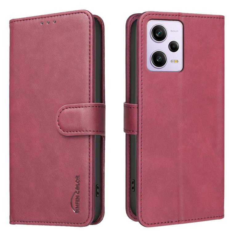 Solid Color Calfskin Texture RFID Vegan Leather Phone Case, For Redmi Note 11 / 11S / 12S Global, For Redmi Note 12 4G Global, For Redmi Note 12 Pro+ Global, For Redmi Note 12 Pro Global / Poco X5 Pro, For Redmi Note 12 5G Global / Poco X5             ...