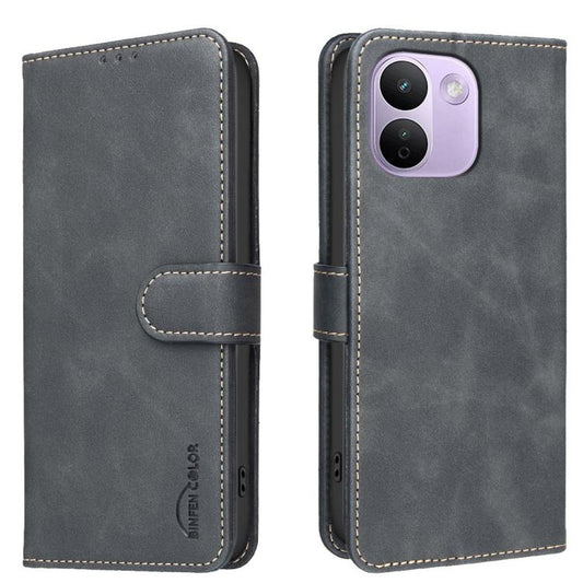 Solid Color Calfskin Texture RFID Vegan Leather Phone Case, For Redmi Note 17 Pro+ 5G Global 163mm, For Redmi 17 4G/5G Global 171mm, For Redmi Note 17 4G Global 171mm, For Redmi K90 Max 5G, For Redmi A7 Pro 171mm / Poco C85x 5G, For Redmi 15a 5G       ...