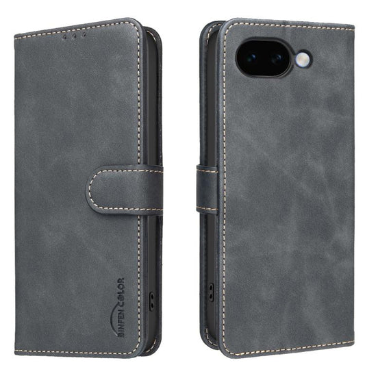 Solid Color Calfskin Texture RFID Vegan Leather Phone Case, For Google Pixel 11a, For Google Pixel 10a, For Google Pixel 10 Pro XL / 9 Pro XL, For Google Pixel 10 / 10 Pro / 9 / 9 Pro, For Google Pixel 9a, For Google Pixel 8a, For Google Pixel 8 Pro