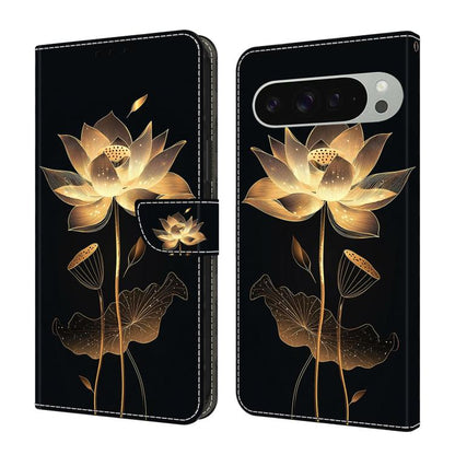 Crystal-Like Painted Vegan Leather Phone Case, For Google Pixel 10 Pro XL, For Google Pixel 10, For Google Pixel 9a, For Google Pixel 9 Pro XL, For Google Pixel 9