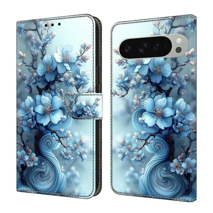 Crystal-Like Painted Vegan Leather Phone Case, For Google Pixel 10 Pro XL, For Google Pixel 10, For Google Pixel 9a, For Google Pixel 9 Pro XL, For Google Pixel 9