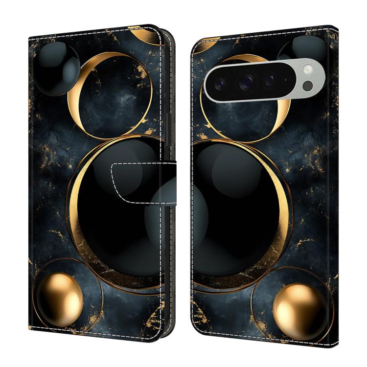 Crystal-Like Painted Vegan Leather Phone Case, For Google Pixel 10 Pro XL, For Google Pixel 10, For Google Pixel 9a, For Google Pixel 9 Pro XL, For Google Pixel 9