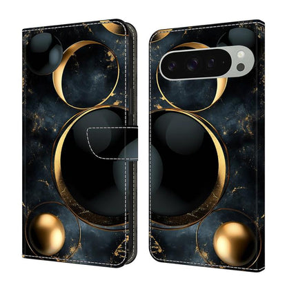 Crystal-Like Painted Vegan Leather Phone Case, For Google Pixel 10 Pro XL, For Google Pixel 10, For Google Pixel 9a, For Google Pixel 9 Pro XL, For Google Pixel 9