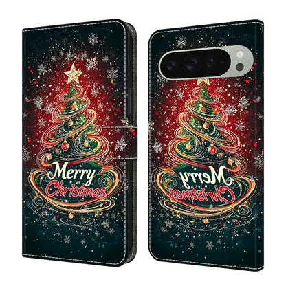 Crystal-Like Painted Vegan Leather Phone Case, For Google Pixel 10 Pro XL, For Google Pixel 10, For Google Pixel 9a, For Google Pixel 9 Pro XL, For Google Pixel 9