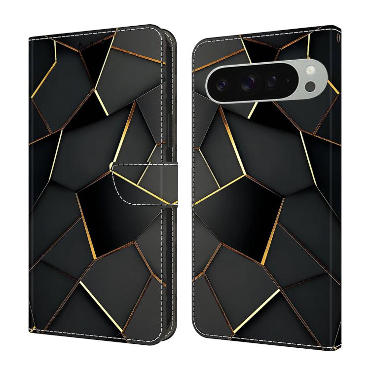 Crystal-Like Painted Vegan Leather Phone Case, For Google Pixel 10 Pro XL, For Google Pixel 10, For Google Pixel 9a, For Google Pixel 9 Pro XL, For Google Pixel 9