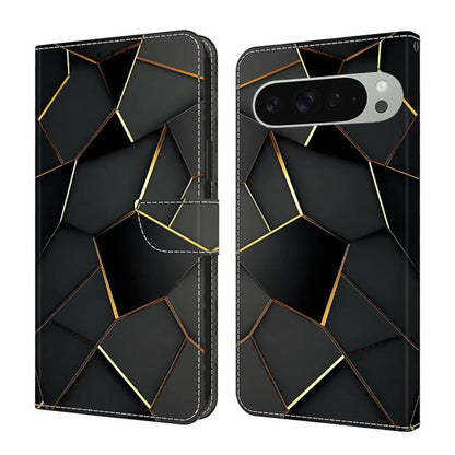 Crystal-Like Painted Vegan Leather Phone Case, For Google Pixel 10 Pro XL, For Google Pixel 10, For Google Pixel 9a, For Google Pixel 9 Pro XL, For Google Pixel 9