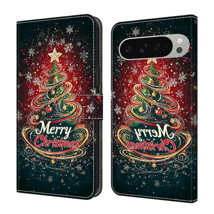 Crystal-Like Painted Vegan Leather Phone Case, For Google Pixel 10 Pro XL, For Google Pixel 10, For Google Pixel 9a, For Google Pixel 9 Pro XL, For Google Pixel 9