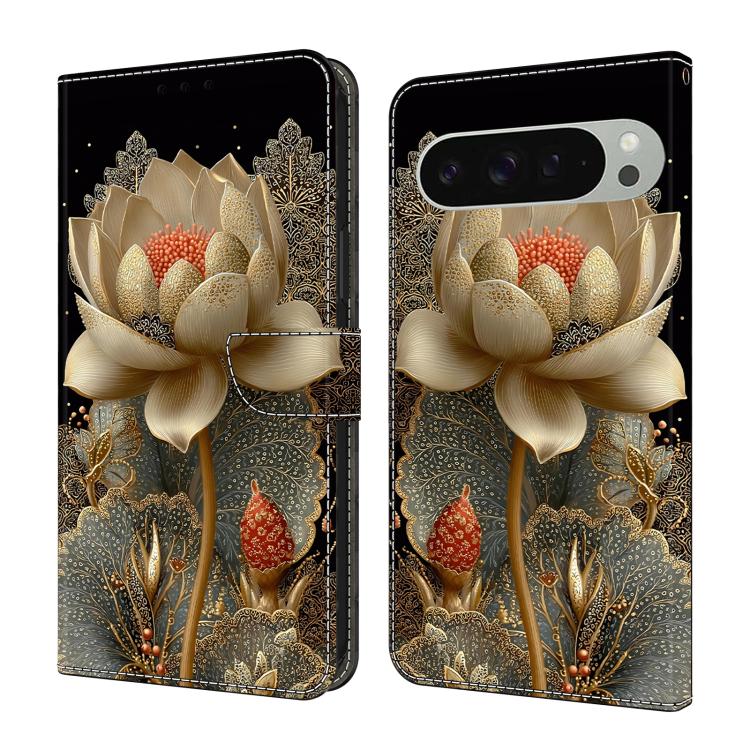Crystal-Like Painted Vegan Leather Phone Case, For Google Pixel 10 Pro XL, For Google Pixel 10, For Google Pixel 9a, For Google Pixel 9 Pro XL, For Google Pixel 9