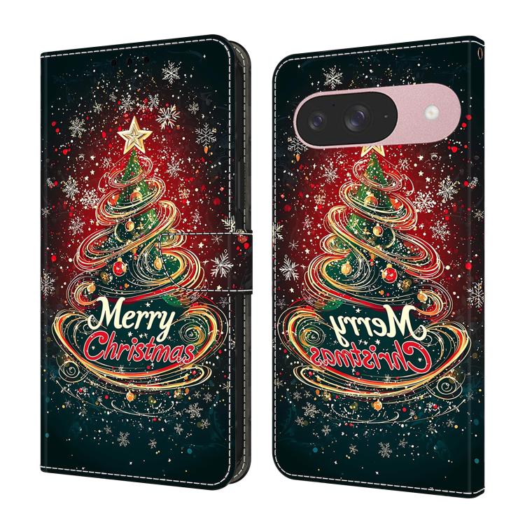 Crystal-Like Painted Vegan Leather Phone Case, For Google Pixel 10 Pro XL, For Google Pixel 10, For Google Pixel 9a, For Google Pixel 9 Pro XL, For Google Pixel 9
