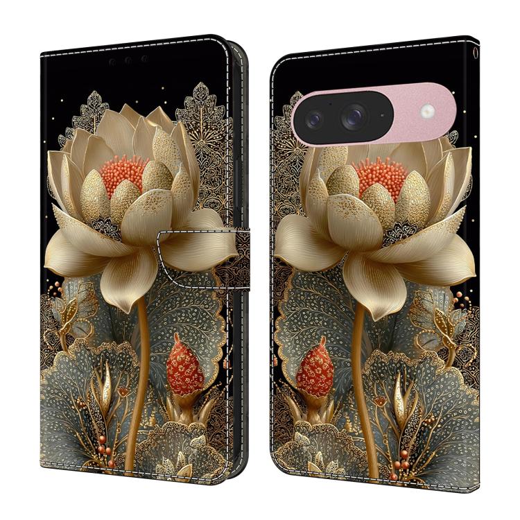 Crystal-Like Painted Vegan Leather Phone Case, For Google Pixel 10 Pro XL, For Google Pixel 10, For Google Pixel 9a, For Google Pixel 9 Pro XL, For Google Pixel 9