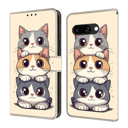 Crystal-Like Painted Vegan Leather Phone Case, For Google Pixel 10 Pro XL, For Google Pixel 10, For Google Pixel 9a, For Google Pixel 9 Pro XL, For Google Pixel 9