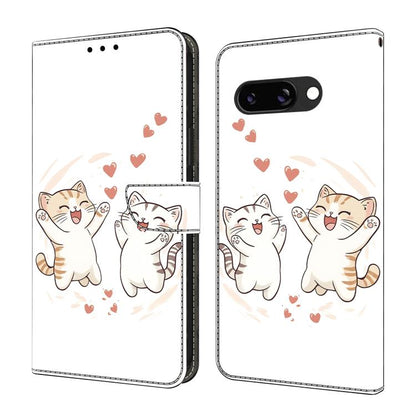 Crystal-Like Painted Vegan Leather Phone Case, For Google Pixel 10 Pro XL, For Google Pixel 10, For Google Pixel 9a, For Google Pixel 9 Pro XL, For Google Pixel 9