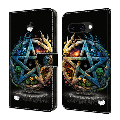 Crystal-Like Painted Vegan Leather Phone Case, For Google Pixel 10 Pro XL, For Google Pixel 10, For Google Pixel 9a, For Google Pixel 9 Pro XL, For Google Pixel 9