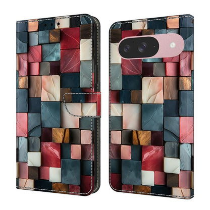 Crystal-Like Painted Vegan Leather Phone Case, For Google Pixel 10 Pro XL, For Google Pixel 10, For Google Pixel 9a, For Google Pixel 9 Pro XL, For Google Pixel 9