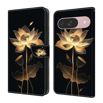 Crystal-Like Painted Vegan Leather Phone Case, For Google Pixel 10 Pro XL, For Google Pixel 10, For Google Pixel 9a, For Google Pixel 9 Pro XL, For Google Pixel 9