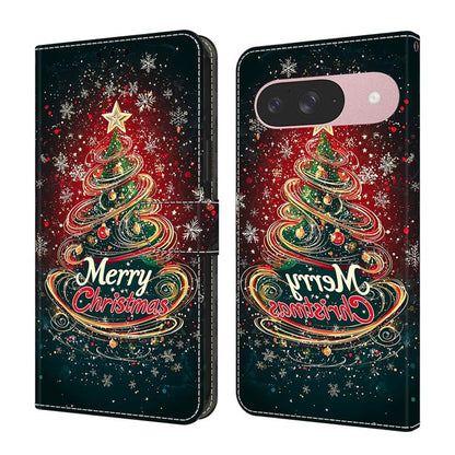 Crystal-Like Painted Vegan Leather Phone Case, For Google Pixel 10 Pro XL, For Google Pixel 10, For Google Pixel 9a, For Google Pixel 9 Pro XL, For Google Pixel 9