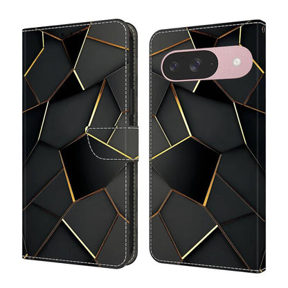 Crystal-Like Painted Vegan Leather Phone Case, For Google Pixel 10 Pro XL, For Google Pixel 10, For Google Pixel 9a, For Google Pixel 9 Pro XL, For Google Pixel 9
