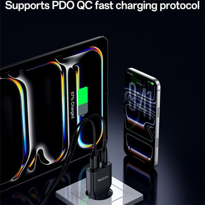 Yesido YC112 Ultra-thin 20W Dual-port PD QC Fast Charger, YC112