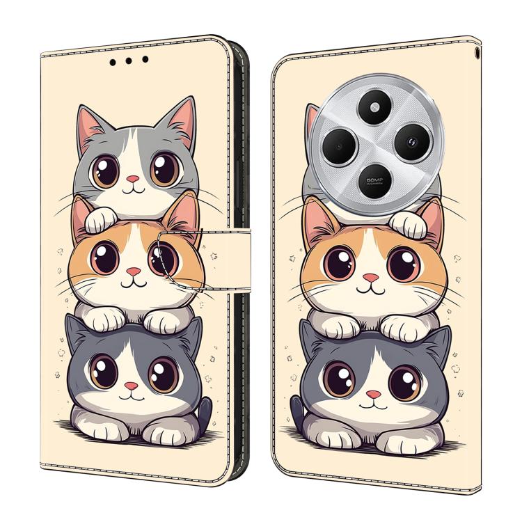 Crystal-Like Painted Vegan Leather Phone Case, For Redmi Note 14 Pro 4G, For Redmi Note 14 4G 163.25mm, For Redmi Note 14 5G, For Redmi Note 14 Pro 5G, For Redmi 14C 4G, For Redmi Note 13 Pro 4G, For Redmi Note 13 4G, For Redmi 13C 4G 5G