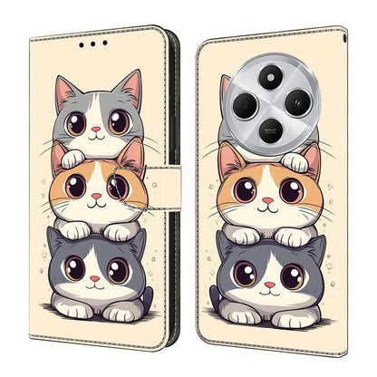 Crystal-Like Painted Vegan Leather Phone Case, For Redmi Note 14 Pro 4G, For Redmi Note 14 4G 163.25mm, For Redmi Note 14 5G, For Redmi Note 14 Pro 5G, For Redmi 14C 4G, For Redmi Note 13 Pro 4G, For Redmi Note 13 4G, For Redmi 13C 4G 5G