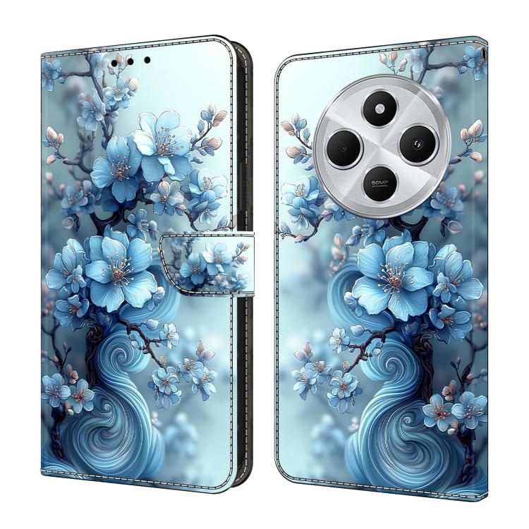 Crystal-Like Painted Vegan Leather Phone Case, For Redmi Note 14 Pro 4G, For Redmi Note 14 4G 163.25mm, For Redmi Note 14 5G, For Redmi Note 14 Pro 5G, For Redmi 14C 4G, For Redmi Note 13 Pro 4G, For Redmi Note 13 4G, For Redmi 13C 4G 5G