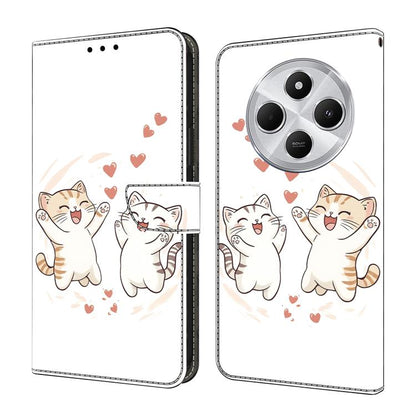 Crystal-Like Painted Vegan Leather Phone Case, For Redmi Note 14 Pro 4G, For Redmi Note 14 4G 163.25mm, For Redmi Note 14 5G, For Redmi Note 14 Pro 5G, For Redmi 14C 4G, For Redmi Note 13 Pro 4G, For Redmi Note 13 4G, For Redmi 13C 4G 5G