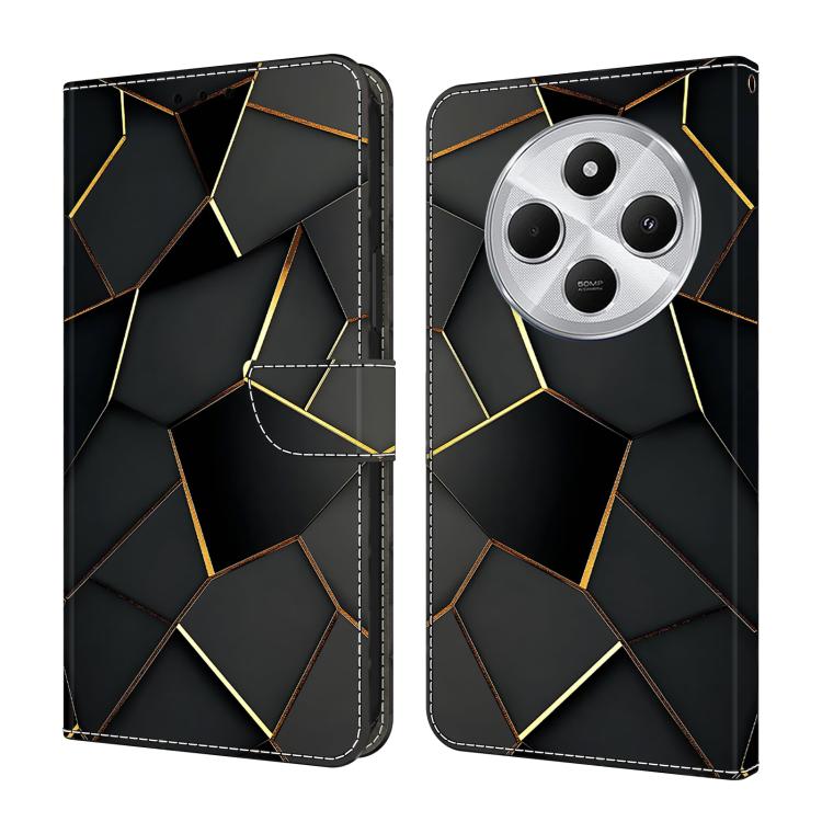 Crystal-Like Painted Vegan Leather Phone Case, For Redmi Note 14 Pro 4G, For Redmi Note 14 4G 163.25mm, For Redmi Note 14 5G, For Redmi Note 14 Pro 5G, For Redmi 14C 4G, For Redmi Note 13 Pro 4G, For Redmi Note 13 4G, For Redmi 13C 4G 5G