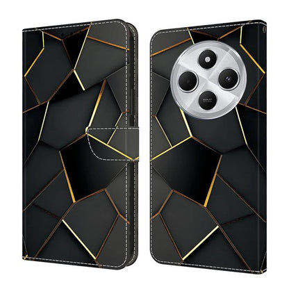 Crystal-Like Painted Vegan Leather Phone Case, For Redmi Note 14 Pro 4G, For Redmi Note 14 4G 163.25mm, For Redmi Note 14 5G, For Redmi Note 14 Pro 5G, For Redmi 14C 4G, For Redmi Note 13 Pro 4G, For Redmi Note 13 4G, For Redmi 13C 4G 5G