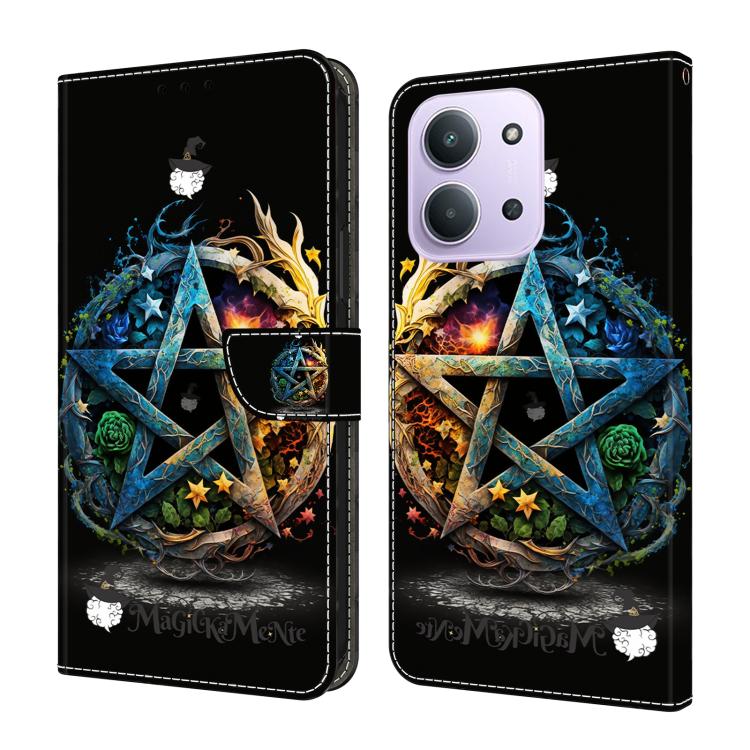 Crystal-Like Painted Vegan Leather Phone Case, For Redmi Note 15 5G / 4G Global 164mm, For Redmi Note 15 Pro 5G Global 163.6mm, For Redmi 15C 5G / 4G EU 173mm, For Redmi 15 5G Global / 4G SEA 169.5mm, For Redmi 15 5G / 4G EU 171mm                      ...